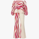 Jane | Kvinders Elegant Blomsterprint Bred Ben Dragt - Rosa - Kvinders tøj - {{ product_tags }