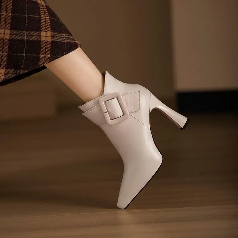 Clarice Buckle Ankle Boot