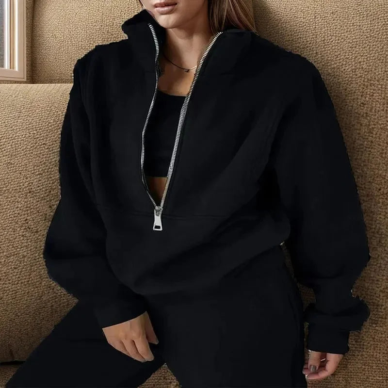 Women's Cozy Winter Sweatshirt & Pants Set