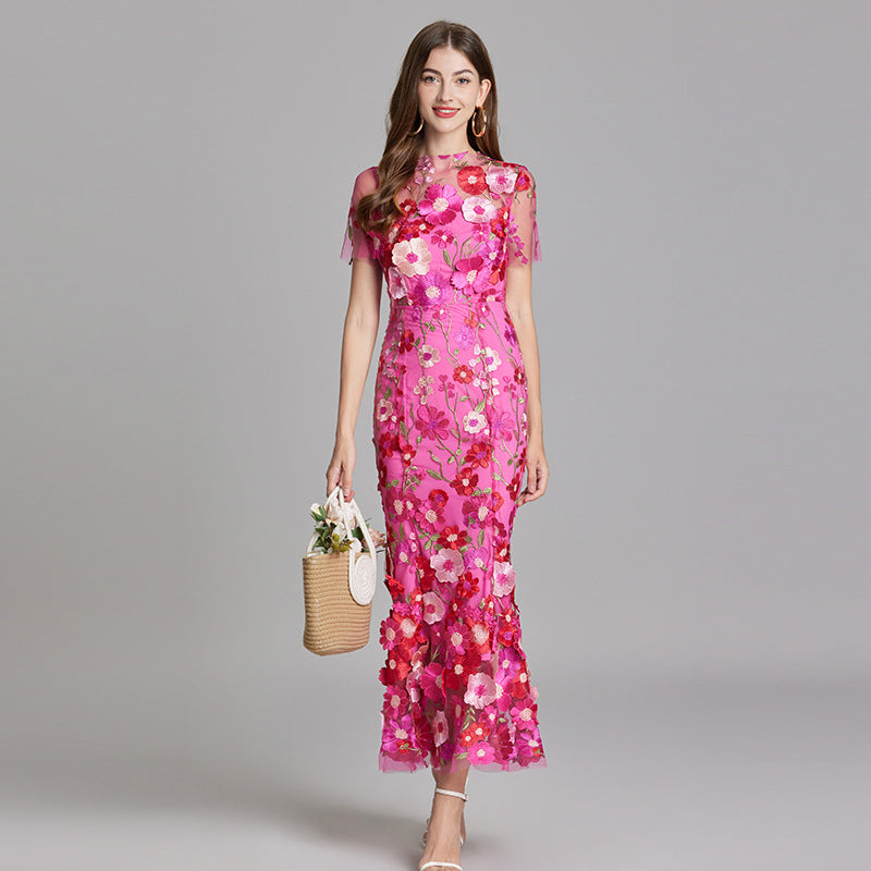 Women's Solara Floral Finesse Dress – Effortlessly Elegant