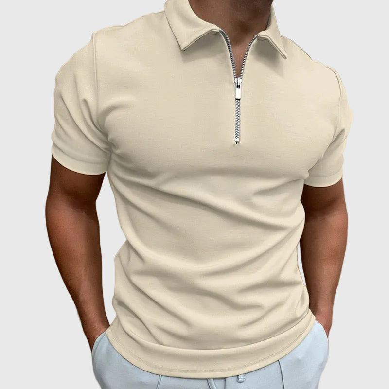 Men's Nathan Zipper Polo Shirt – Sleek Everyday Style