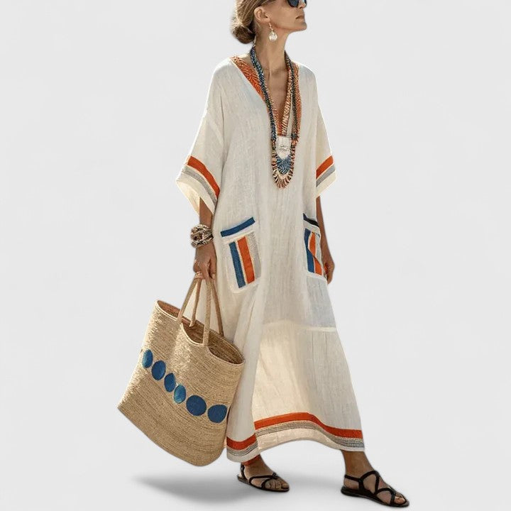 Women's Effortlessly Elegant Bohemian Dress for a Free-Spirited Look
