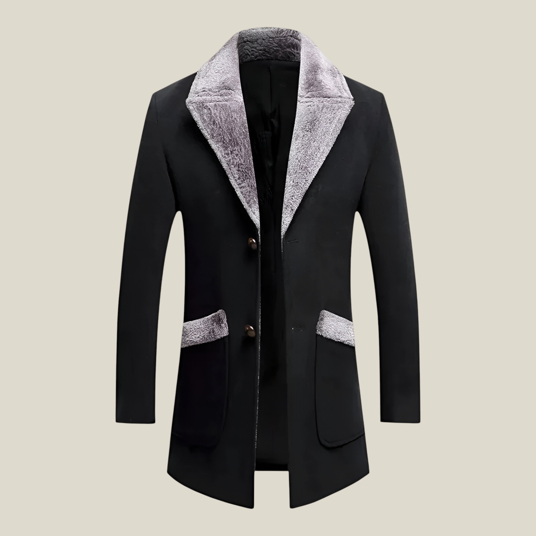 Leo | Manteau de laine épuré - Élégant et confortable