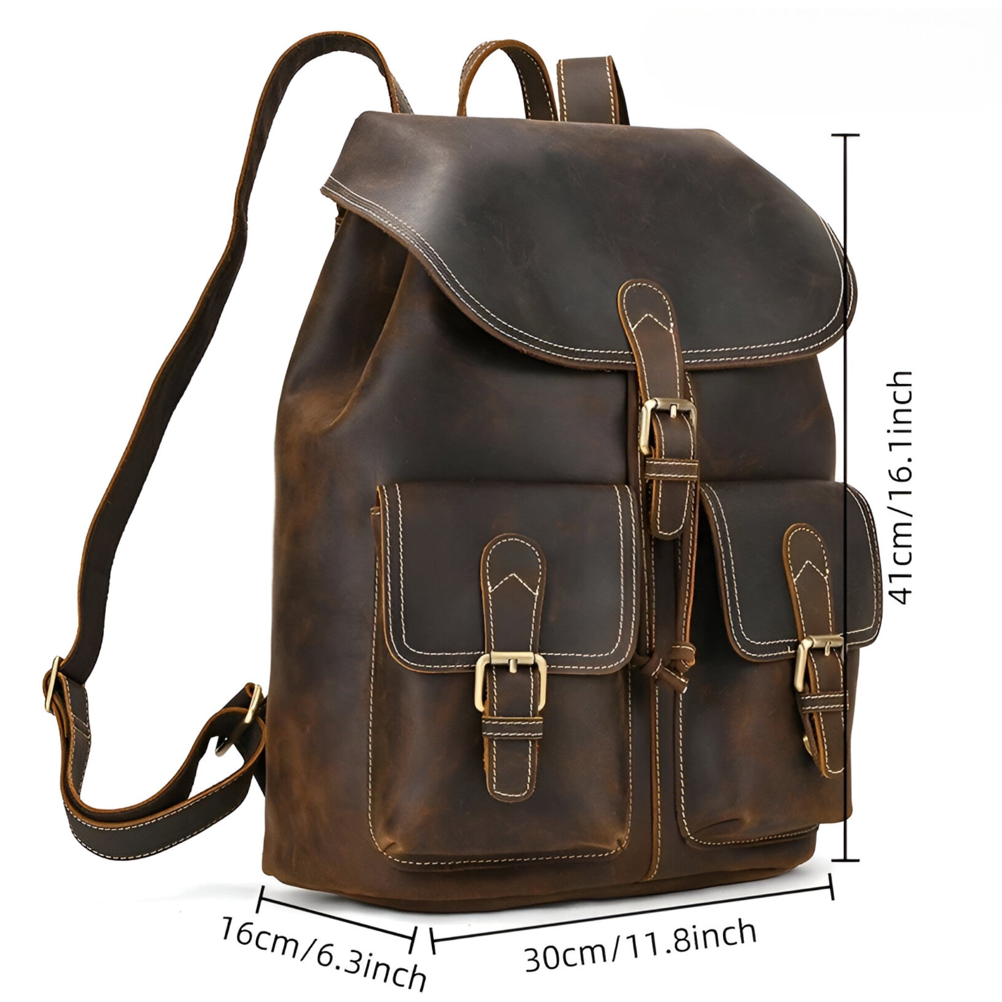 Emilio | Sac à dos pour hommes - Vintage et spacieux