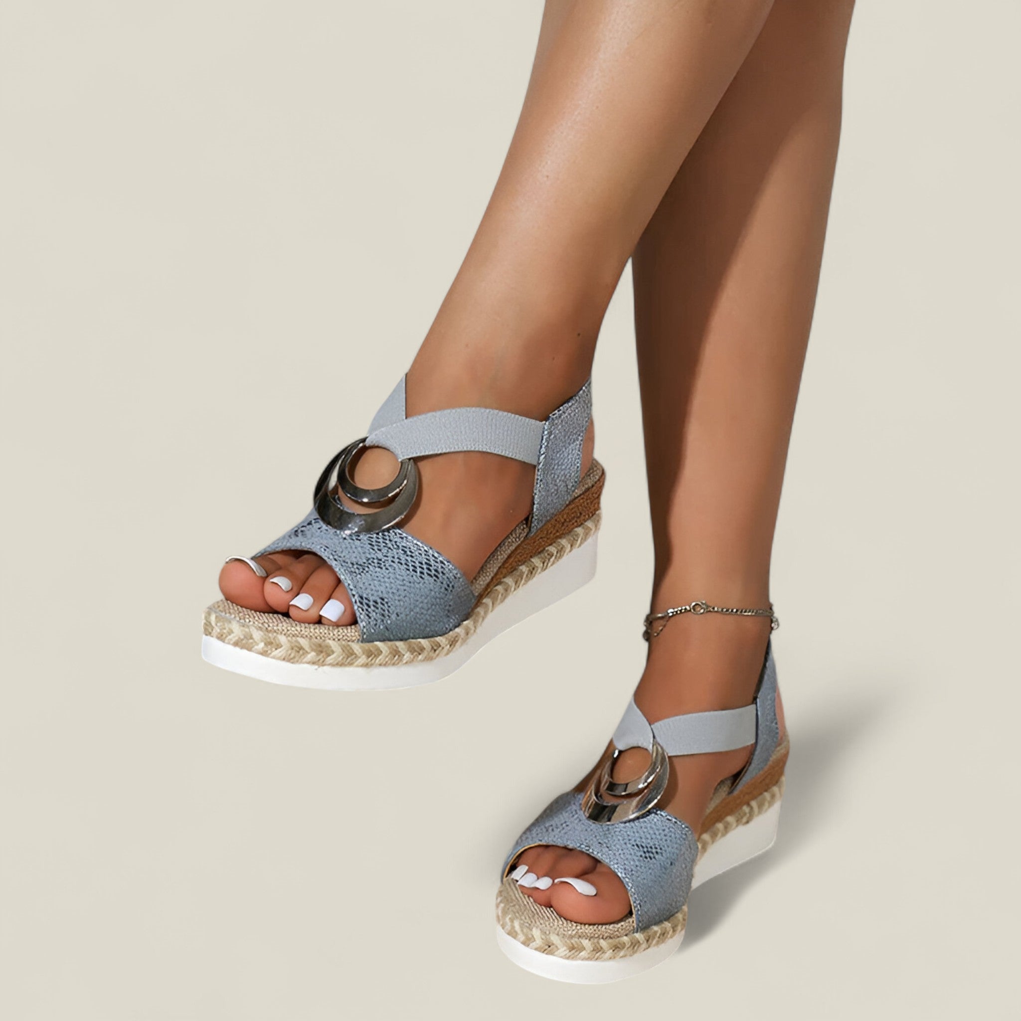 Athisa | Sandales compensées – Vintage et légères