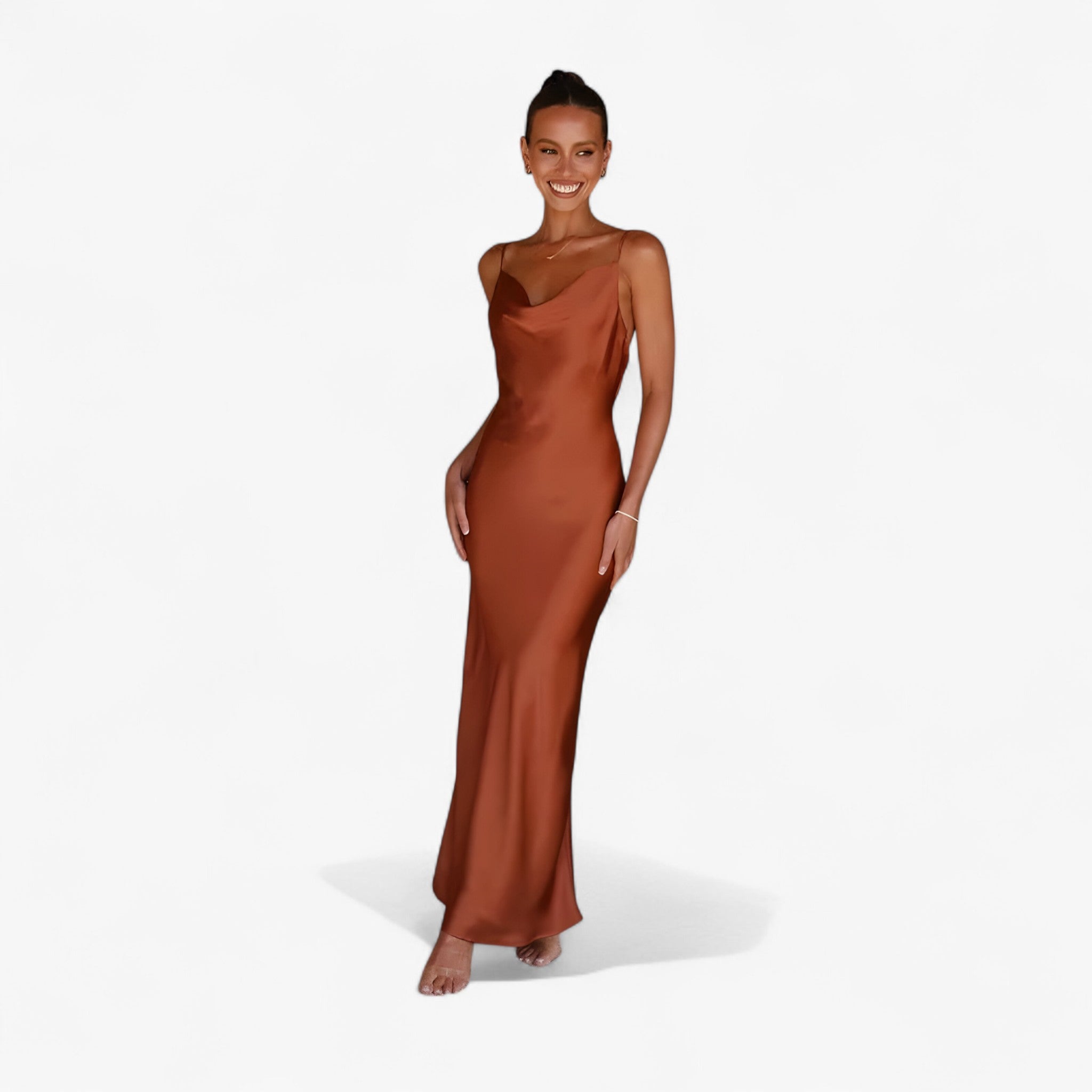 Dianne | Elegant Long Silk Dress
