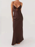 Women's Elegant Strap-Tie Front Dress