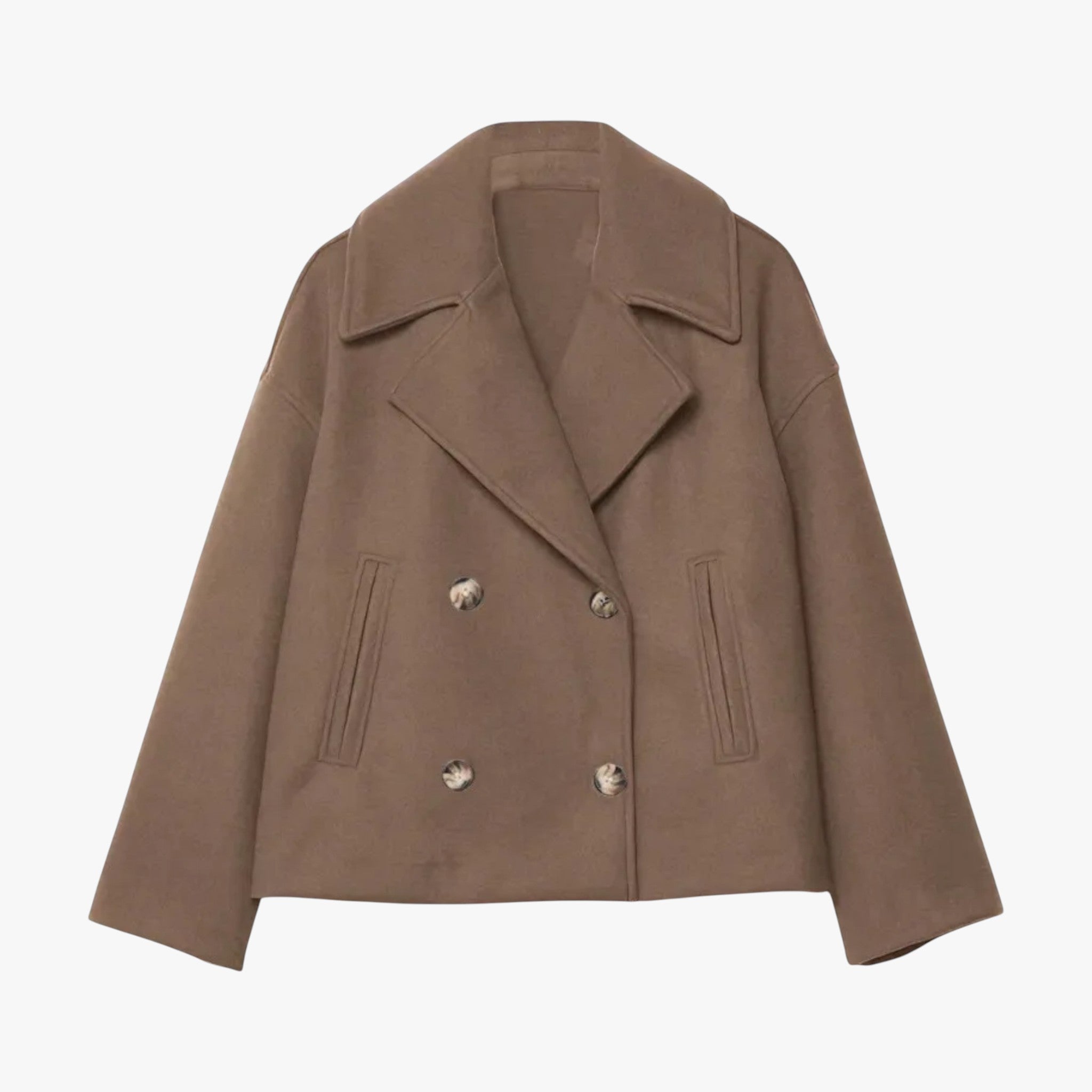 Chic Short Jacket for Timeless Elegance and Cozy Warmth