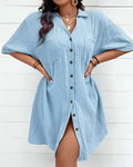 Women's Lexa Airy Shirt Dress — Effortless Style, Lightweight Comfort