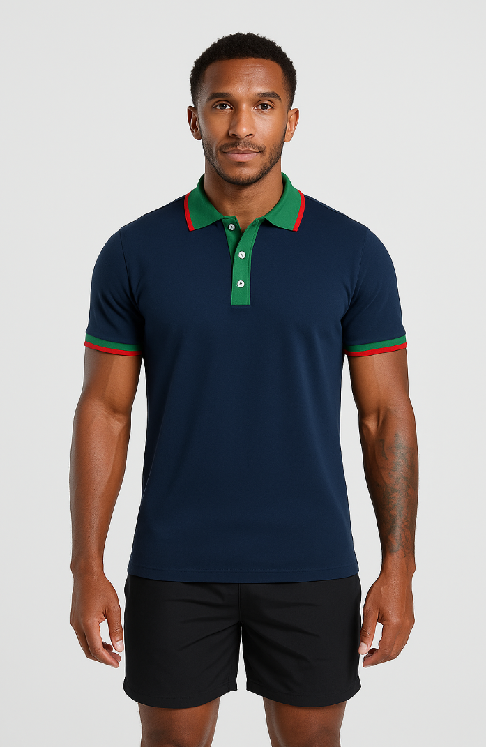 Alasdair | T-shirt de golf coloré élégant - Manches courtes