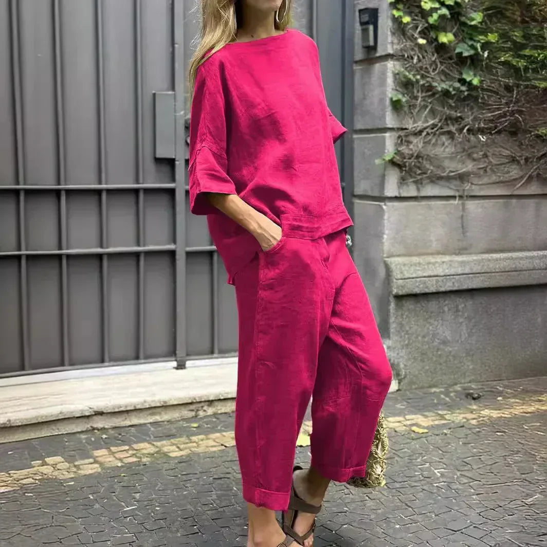 Chic Women's Two-Piece Set for Casual Everyday Style