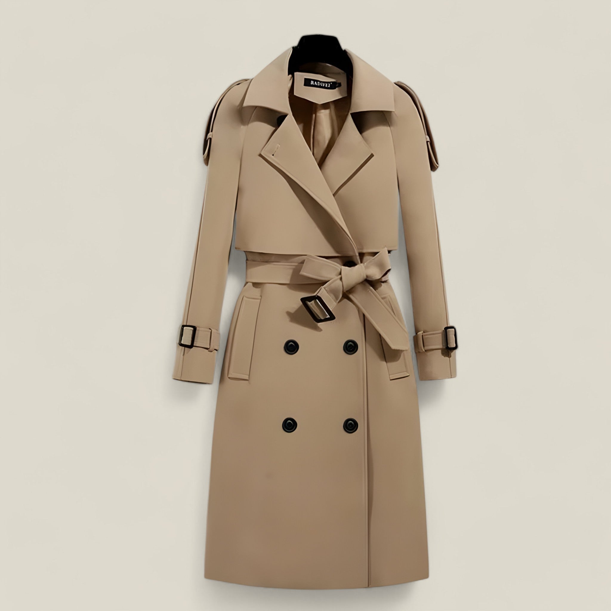 Freya | Trench-coat d'automne avec ceinture – Élégant style long pour femmes