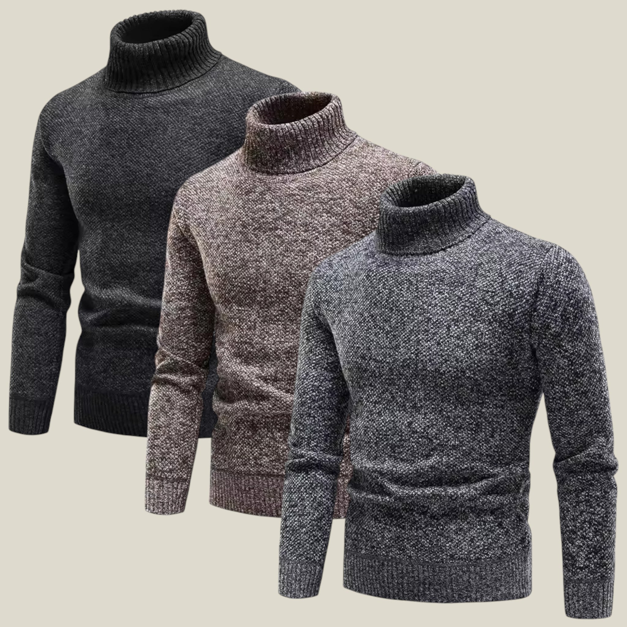 Adam | Pull Fleece à Col Roulé pour Hommes