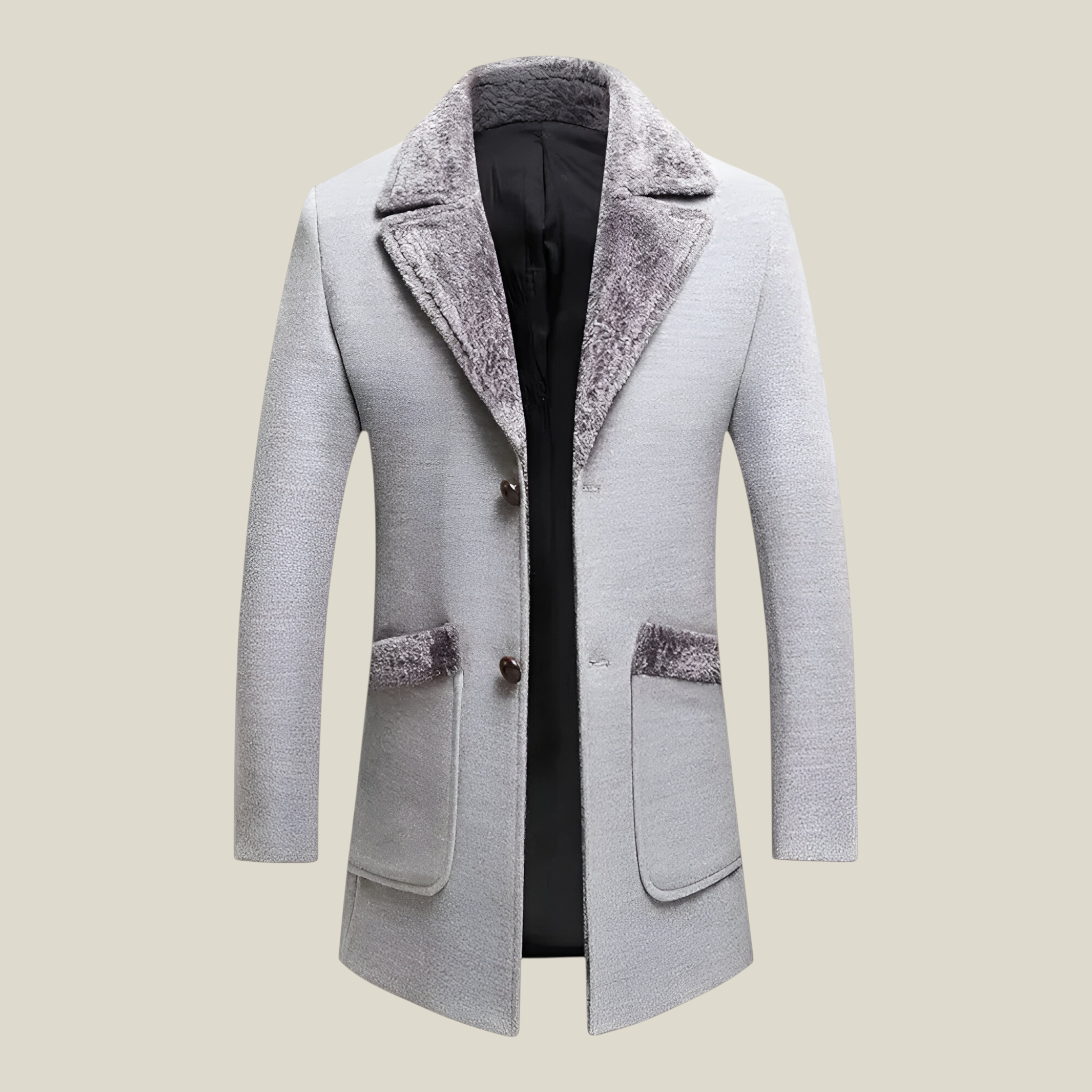 Leo | Manteau de laine épuré - Élégant et confortable