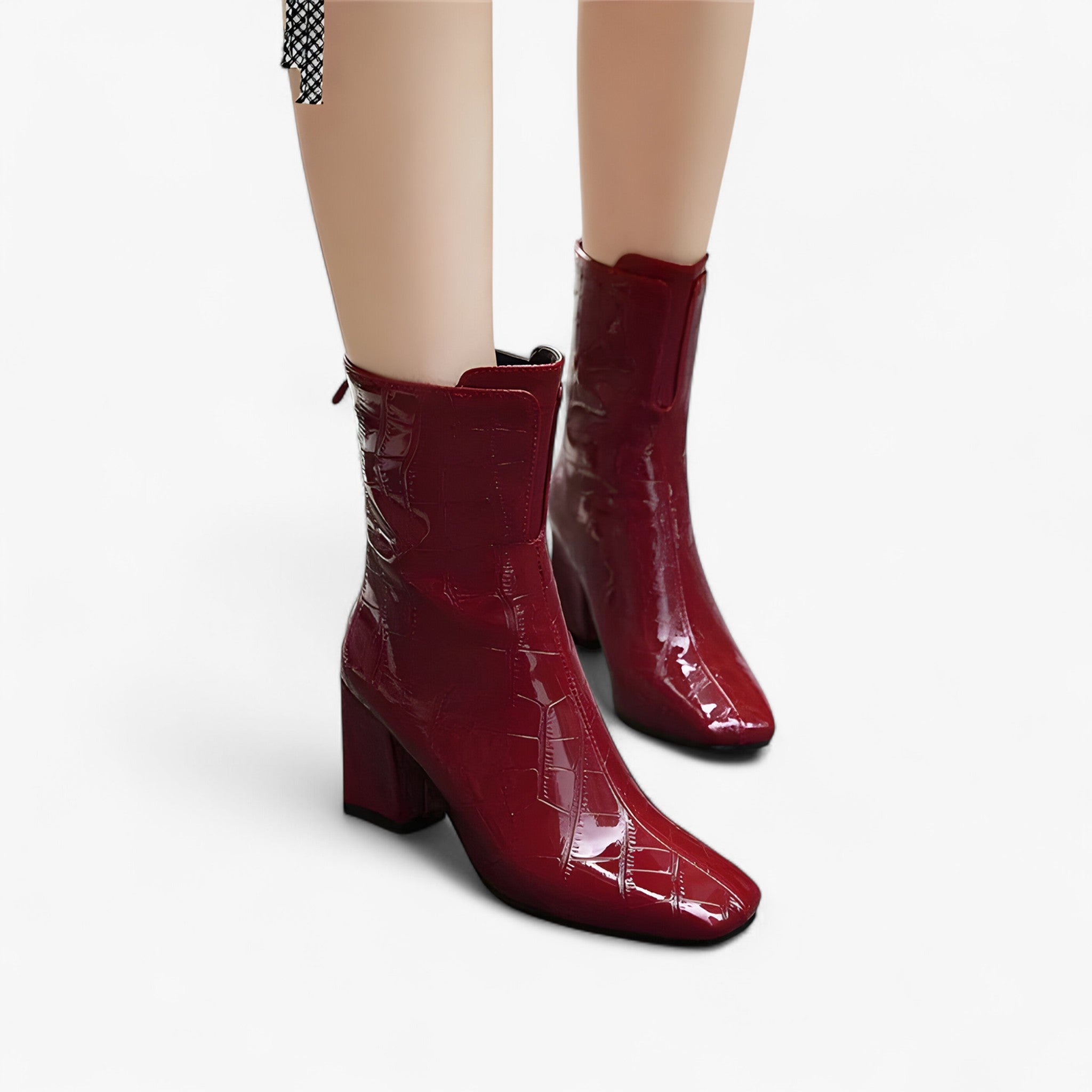 Women's Sleek & Shiny Ankle Boots