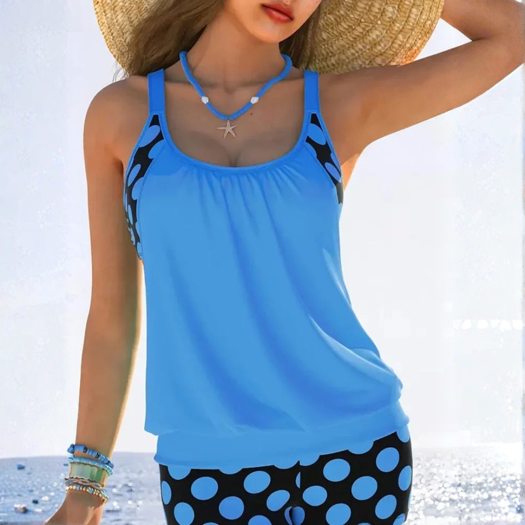 Women's AzMuse Polka-Dot Cut-Out Bikini Set — Seductive Cut-Out