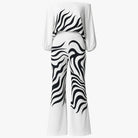 Jane | Kvinders Elegant Blomsterprint Bred Ben Dragt - Sort - Kvinders tøj - {{ product_tags }