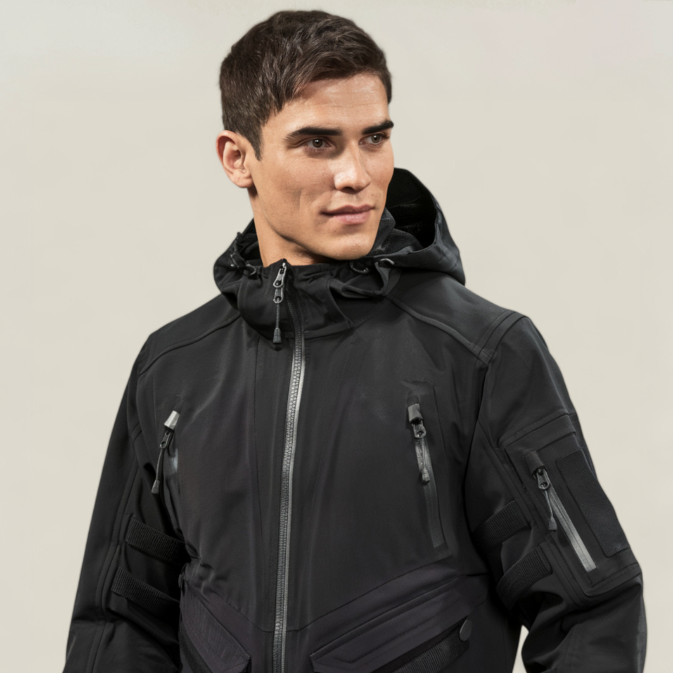 Caleb | Veste imperméable pour camping homme - Protection ultime en plein air