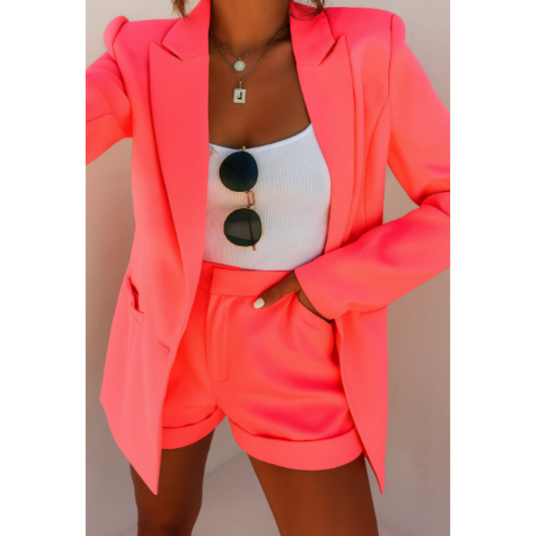 Chic Women's 2-Piece Blazer Set for a Casual, Polished Look