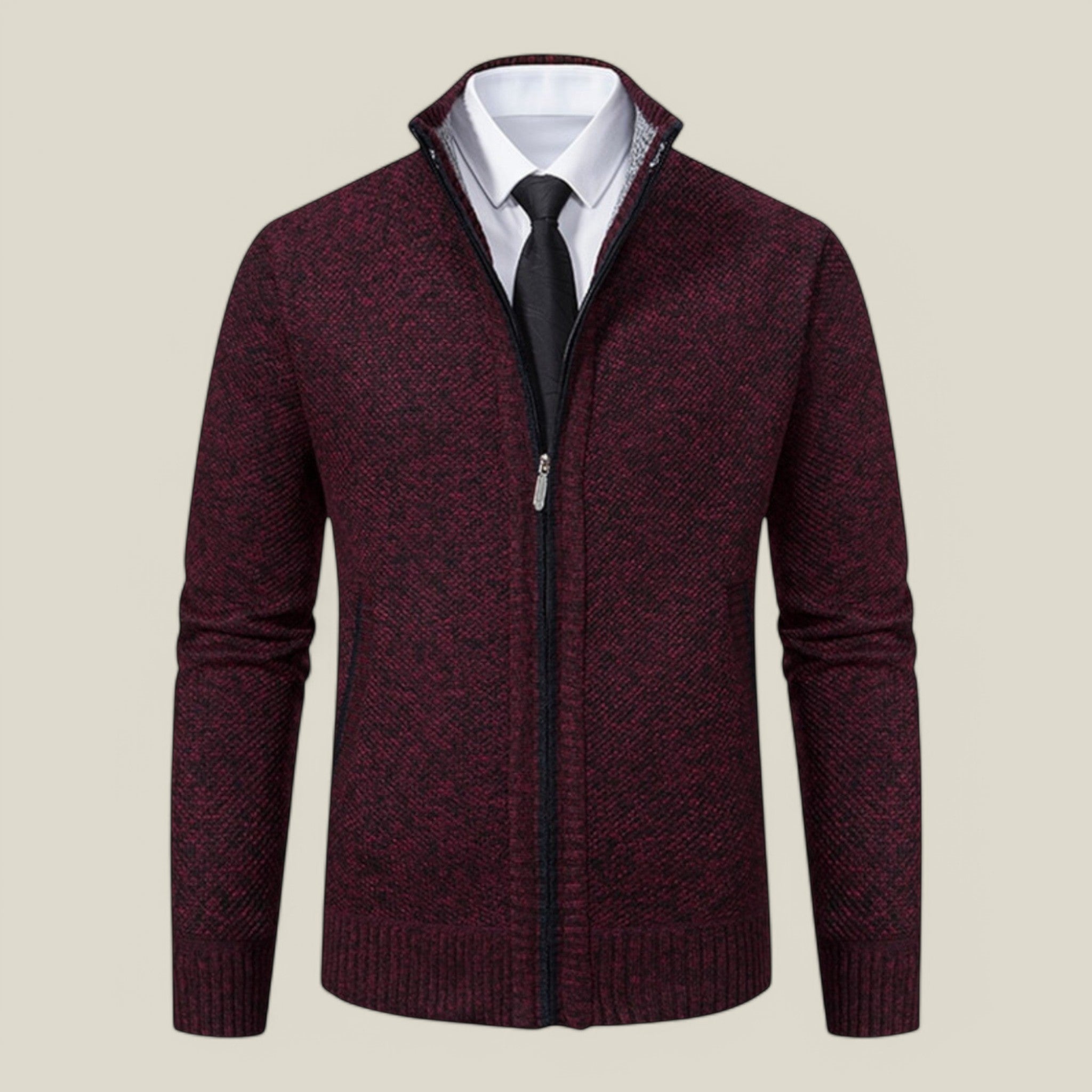 Erik | Veste d'hiver en tricot - Élégante et chaude
