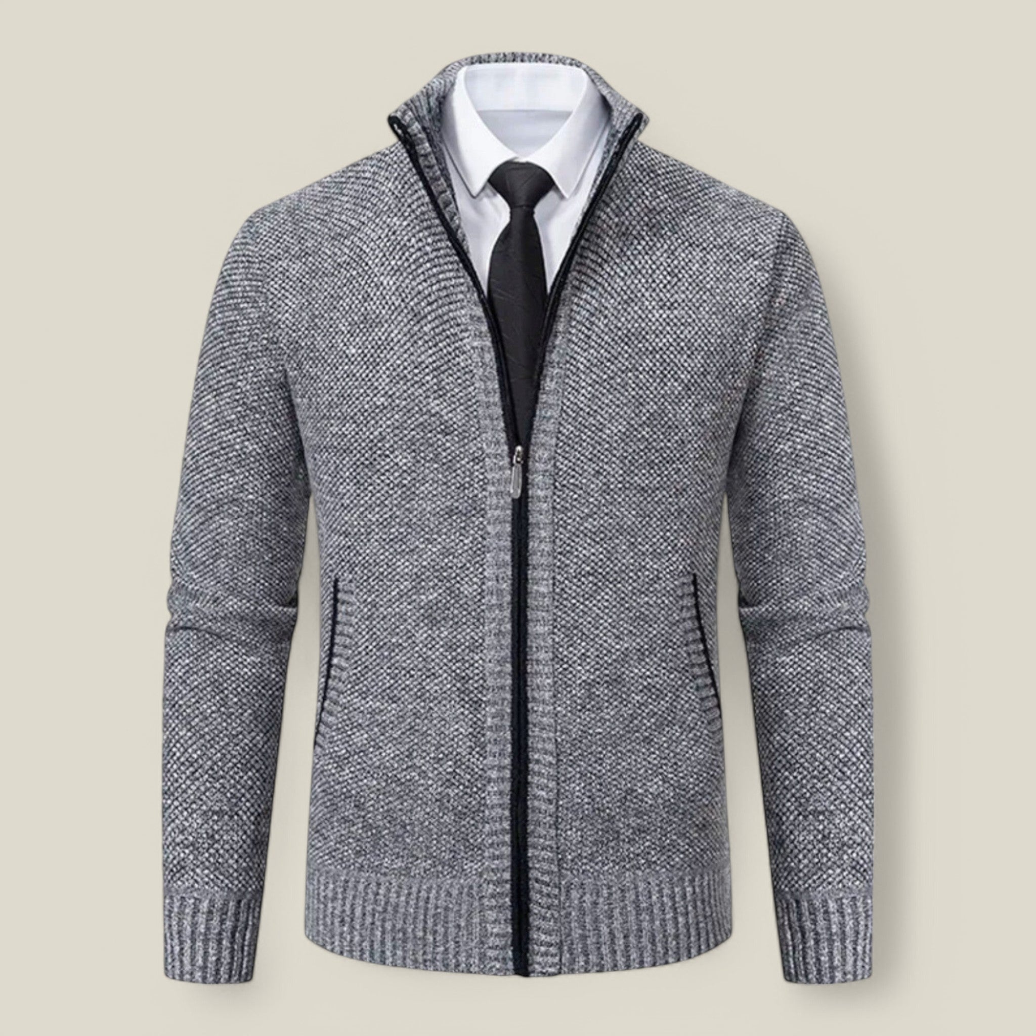 Erik | Veste d'hiver en tricot - Élégante et chaude