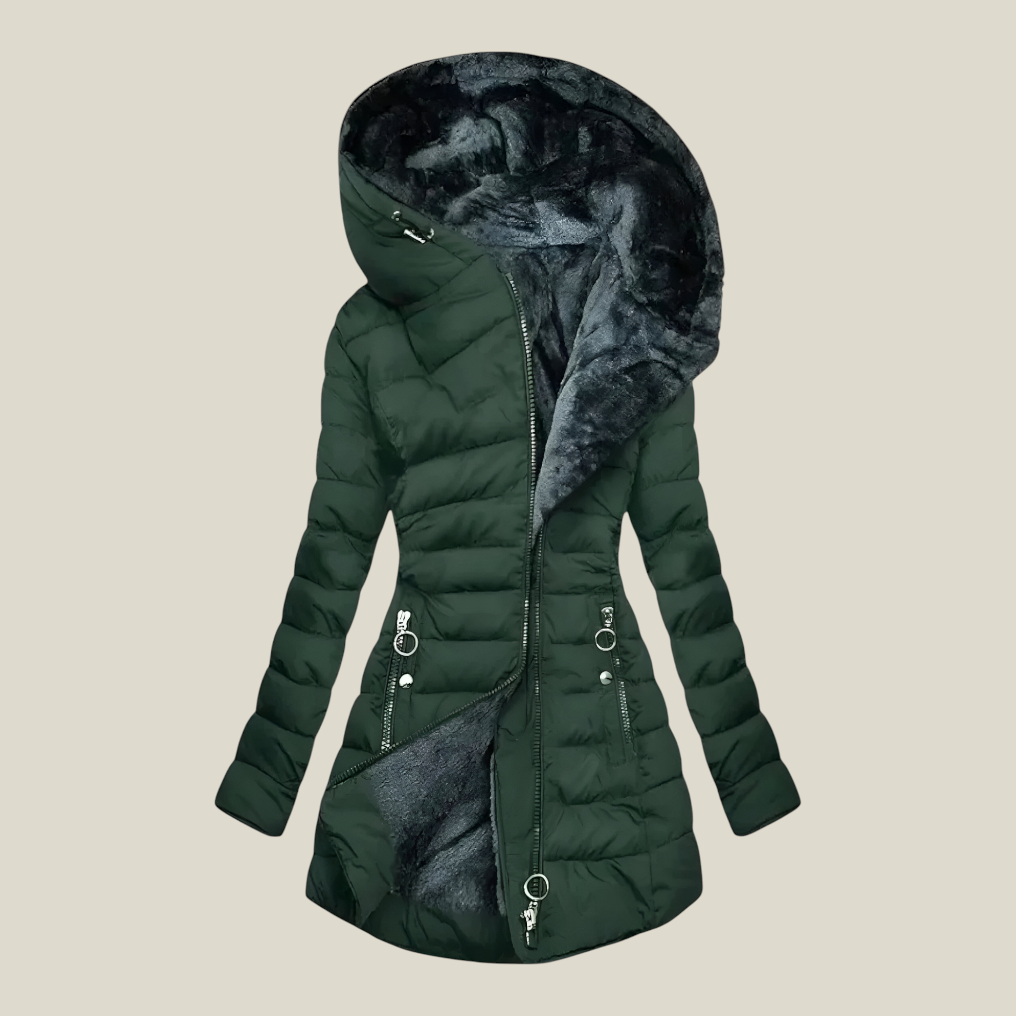 Apolline | Veste Femme Élégante d'Hiver Imperméable