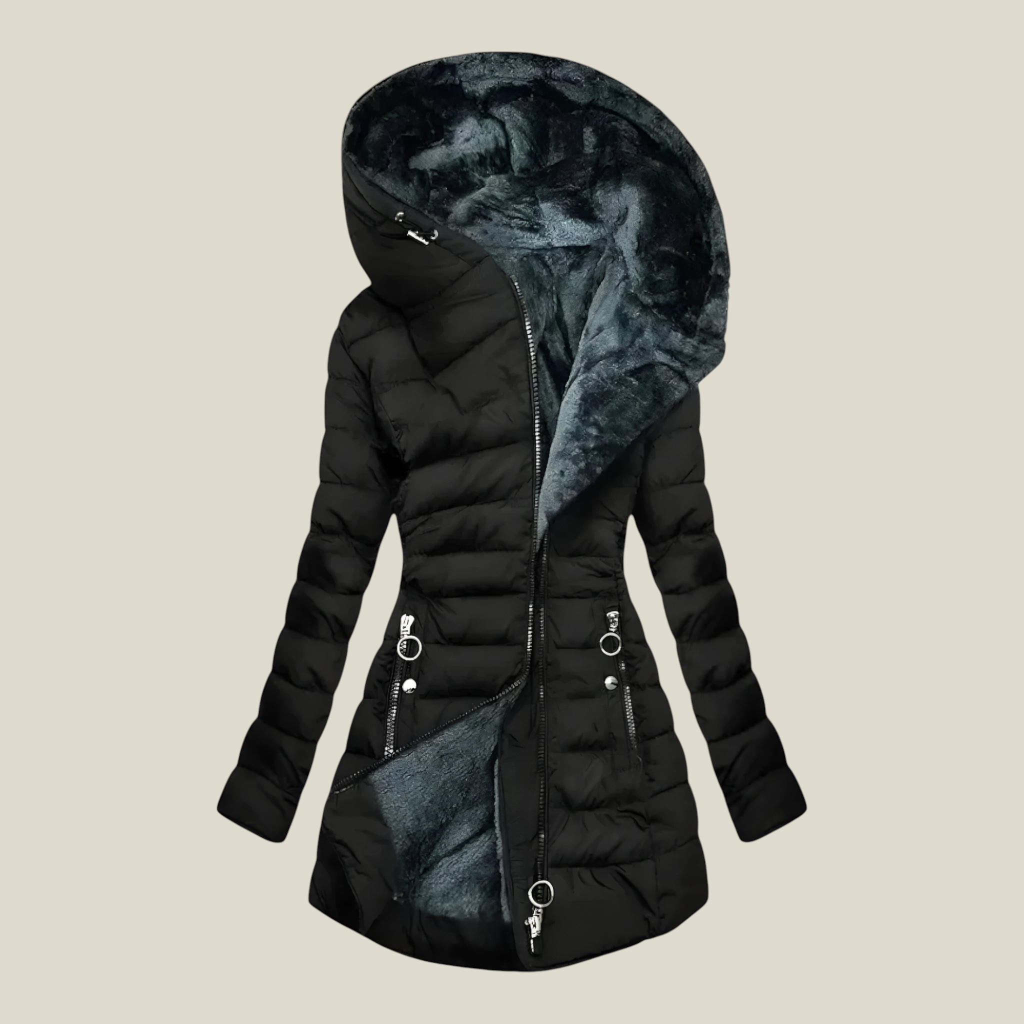 Apolline | Veste Femme Élégante d'Hiver Imperméable