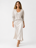 Women's Long Sleeve Two-Piece Skirt Set