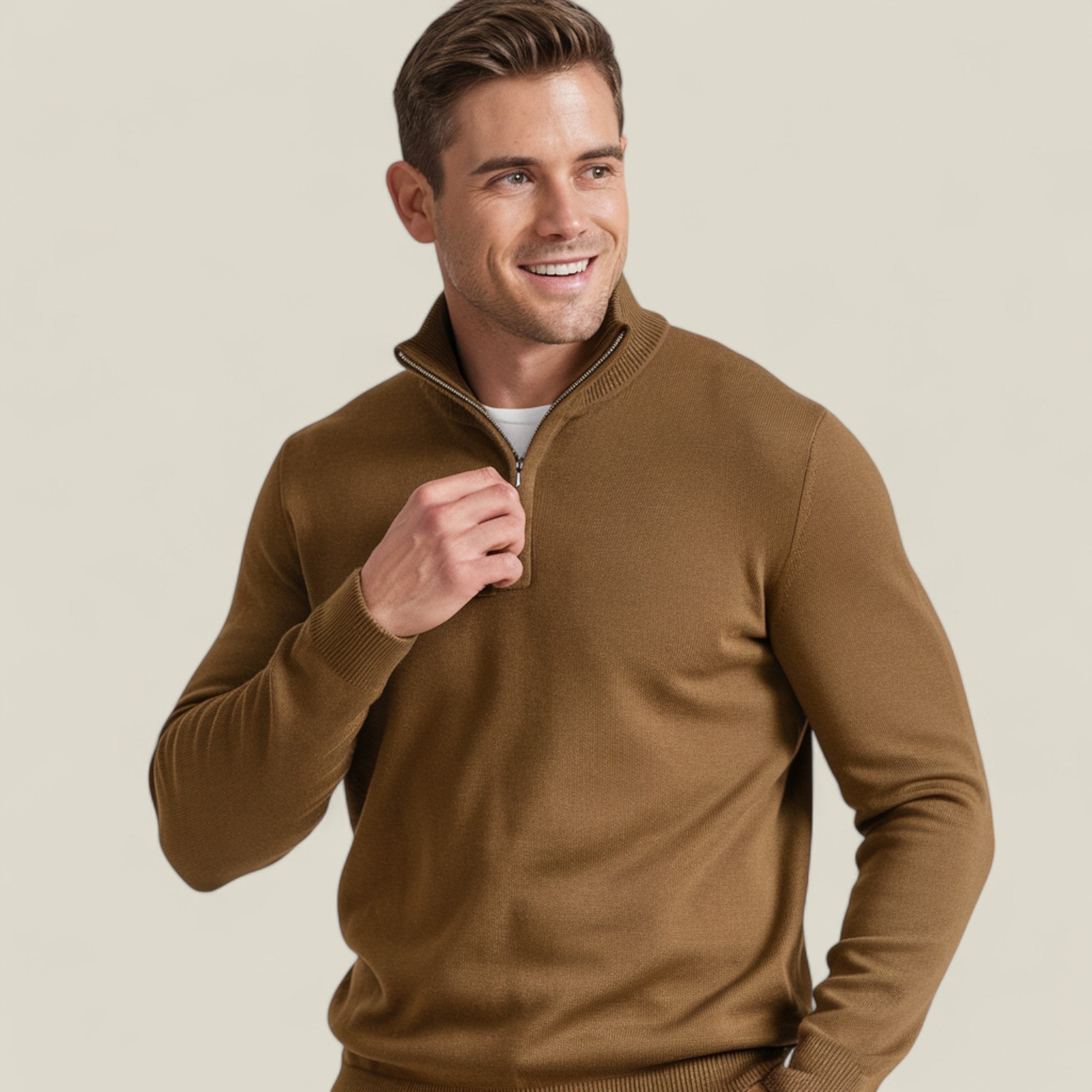 Cozy | Pullover en polaire slim fit pour hommes – Idéal pour le confort au quotidien