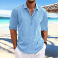 Men's Sabbio Casual Linen Shirt - Effortless Style & Breathable