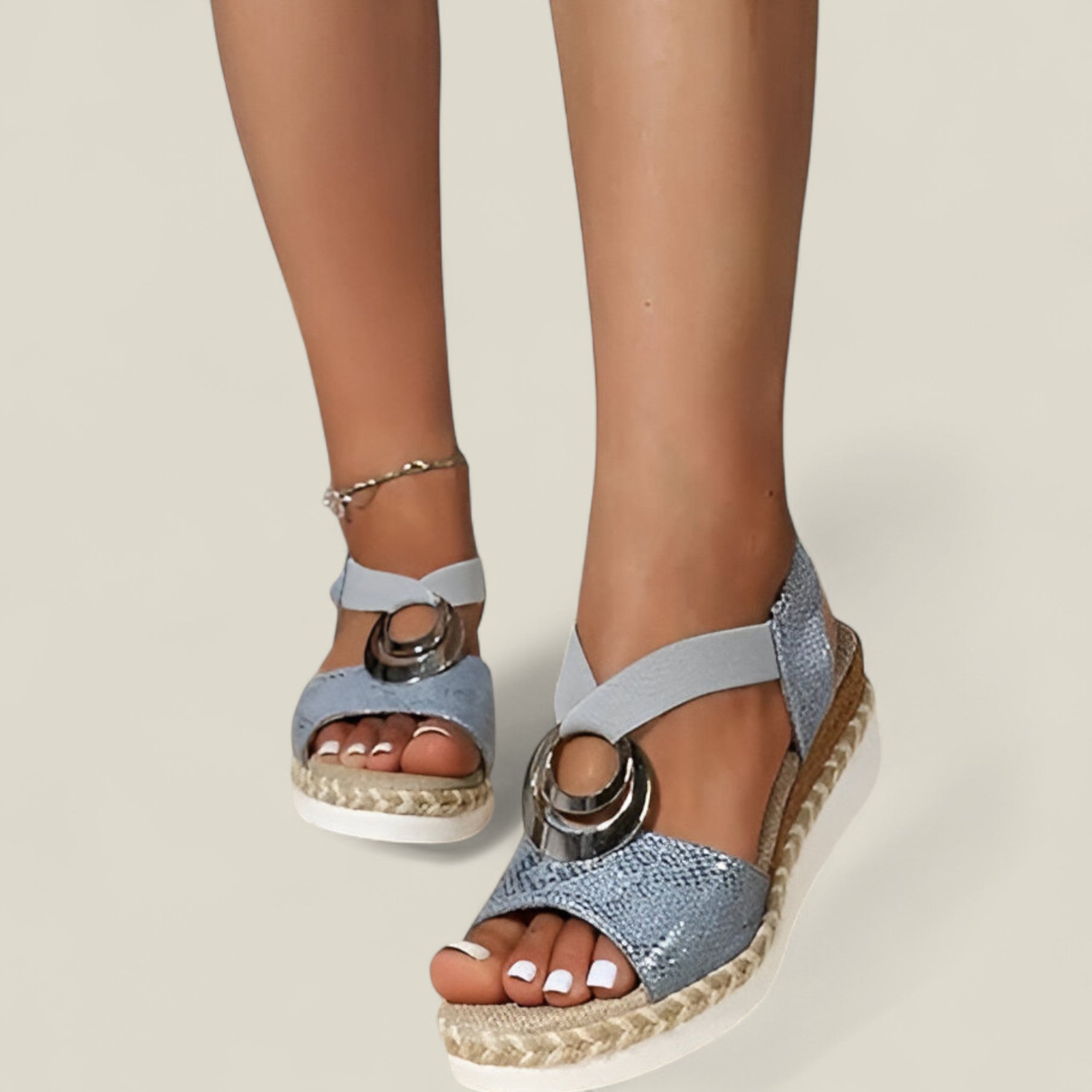 Athisa | Sandales compensées – Vintage et légères