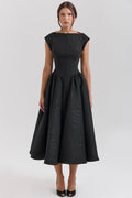 Women's Backless Drop-Shoulder Dress – Ultra-Chic Evening Look