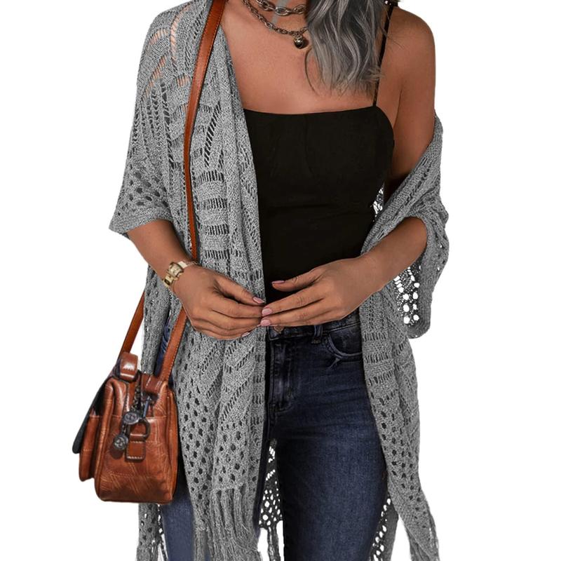 Timeless Cozy Summer Hollow-Out Tassel Outerwear