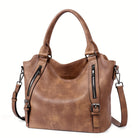 Andrea: Timeless Classic Shoulder Bag Leather Red | Cow Clothing