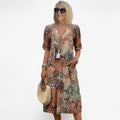 Elegant Floral Print Dress