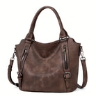Andrea: Timeless Classic Shoulder Bag Leather Red | Cow Clothing