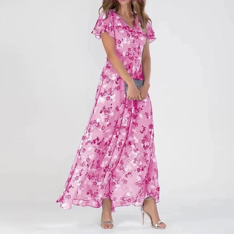 Women's Lois Elegant Casual Maxi Dress – Effortless Style for