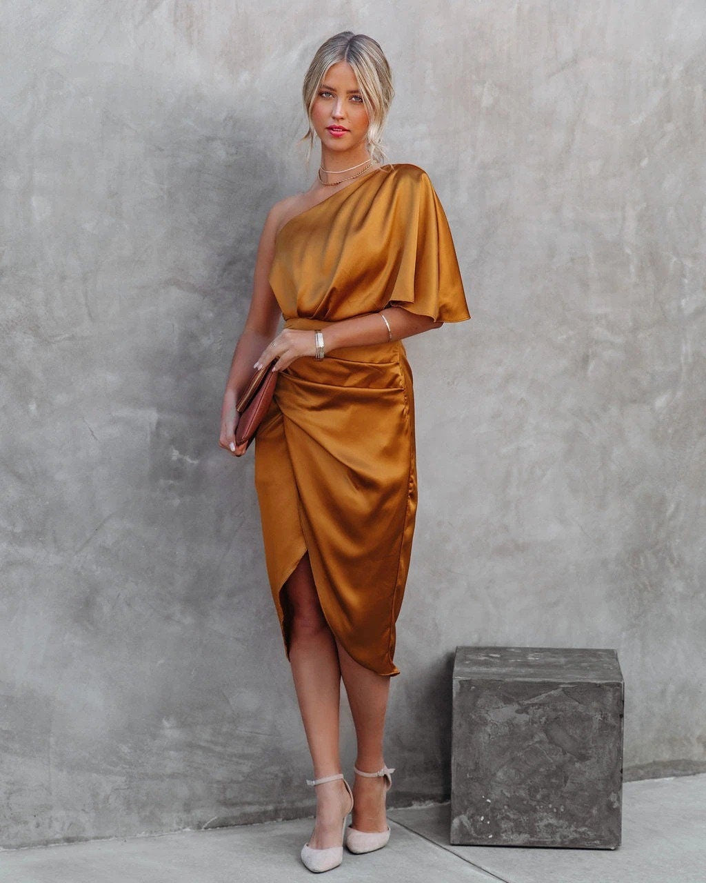 Women's Exquisite One-Shoulder Dress