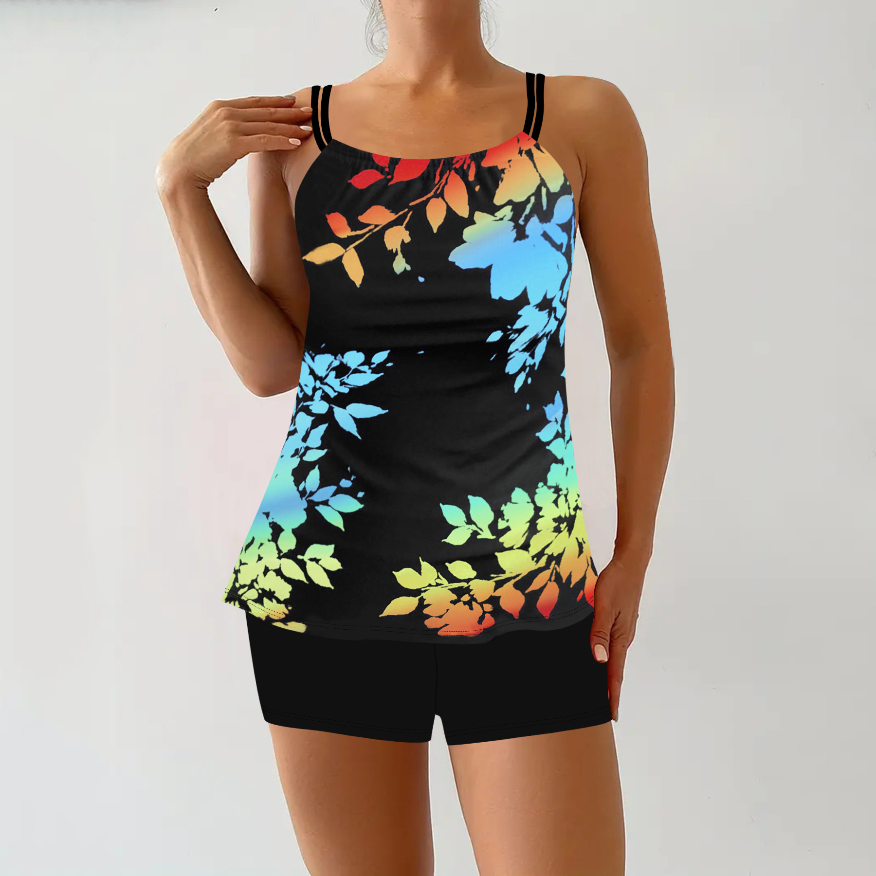 Hallie Two-Piece Bikini – printed, chic, and colorful