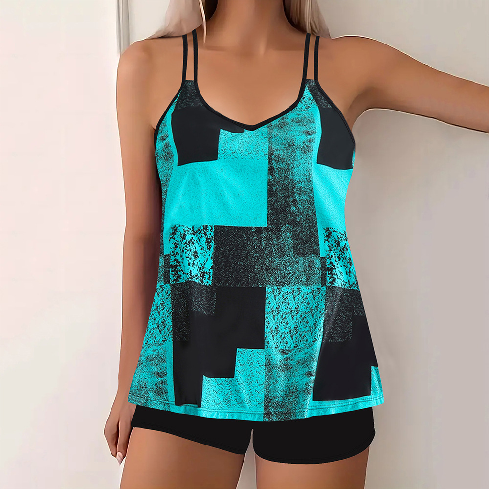 Hallie Two-Piece Bikini – printed, chic, and colorful