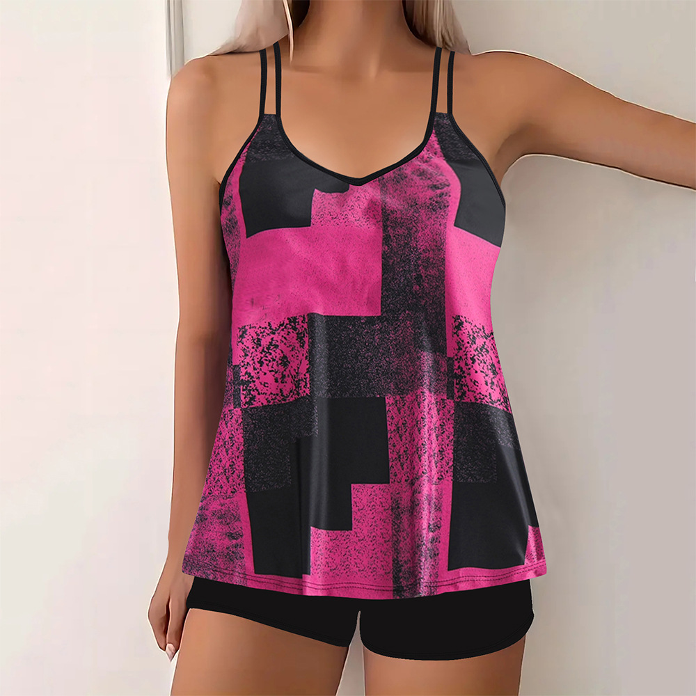 Hallie Two-Piece Bikini – printed, chic, and colorful