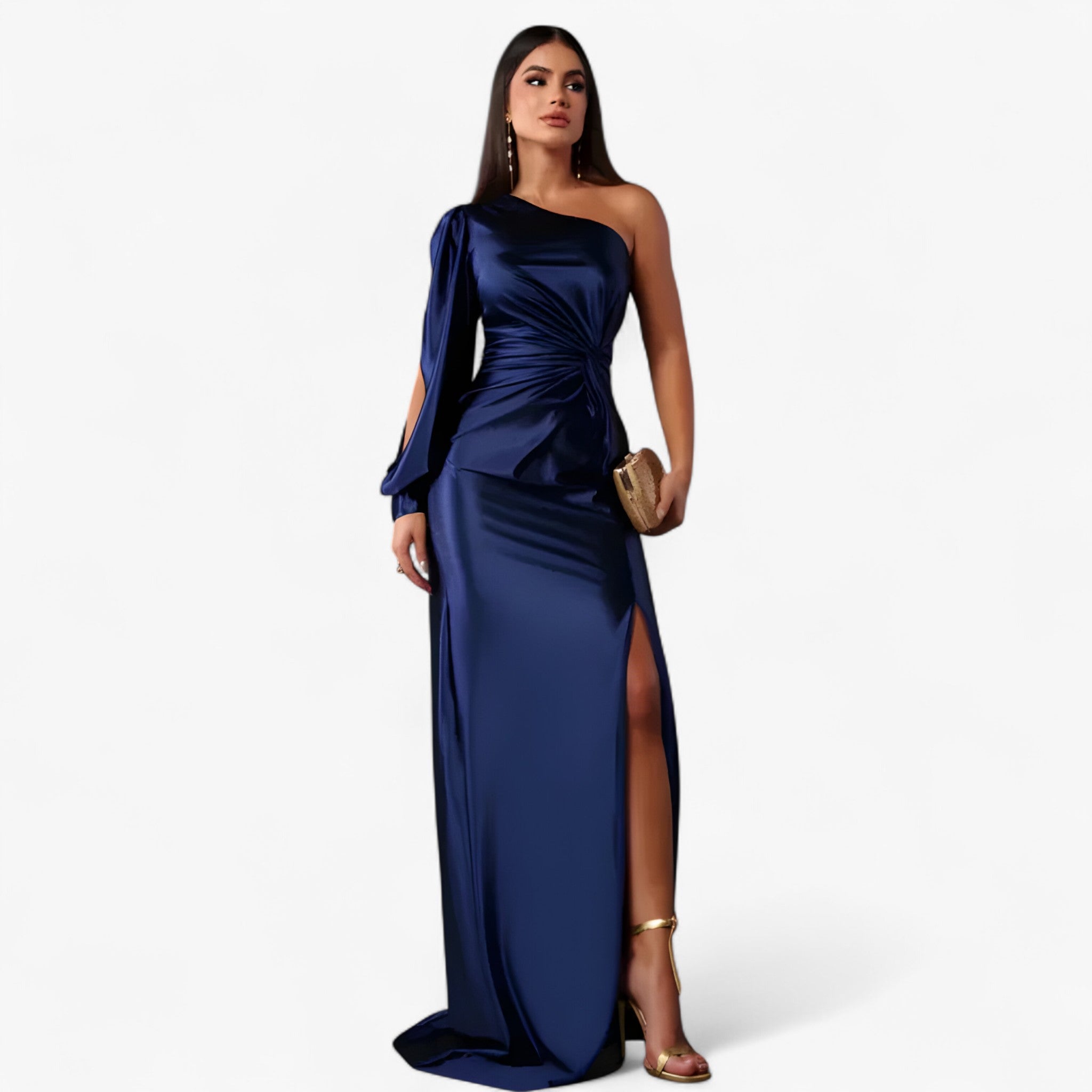 Elegant Satin Dress for Women – Glossy and Timeless Style