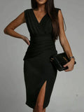 Women's Sophisticated V-Neck Dress