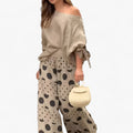 Agnes | Relaxed 2-piece set - Simple style with loose geometric pattern