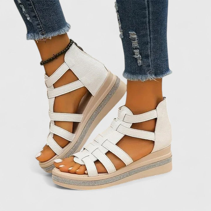 Women's Samantha Gladiator Wedge Sandals – Elevate Your Everyday Style