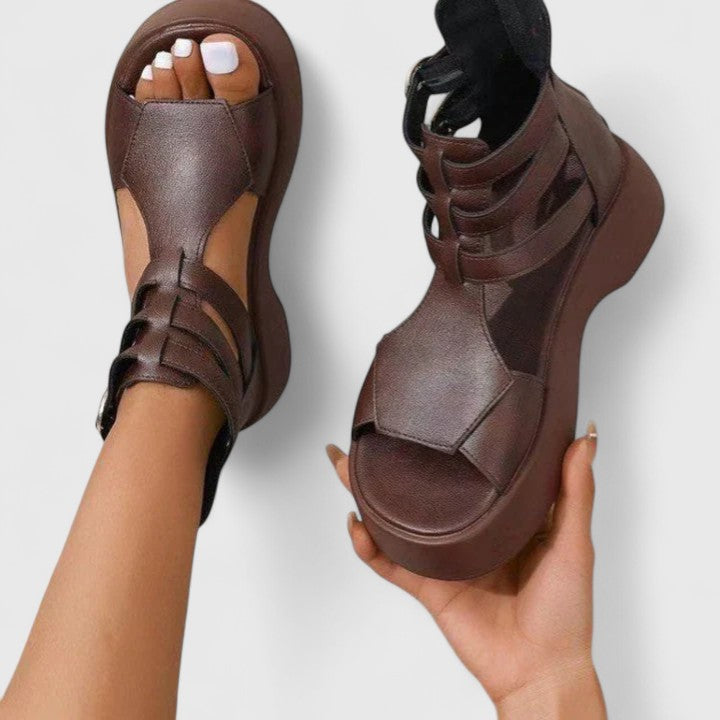 Brianna Platform Buckle Sandals - Elevate Your Everyday Style