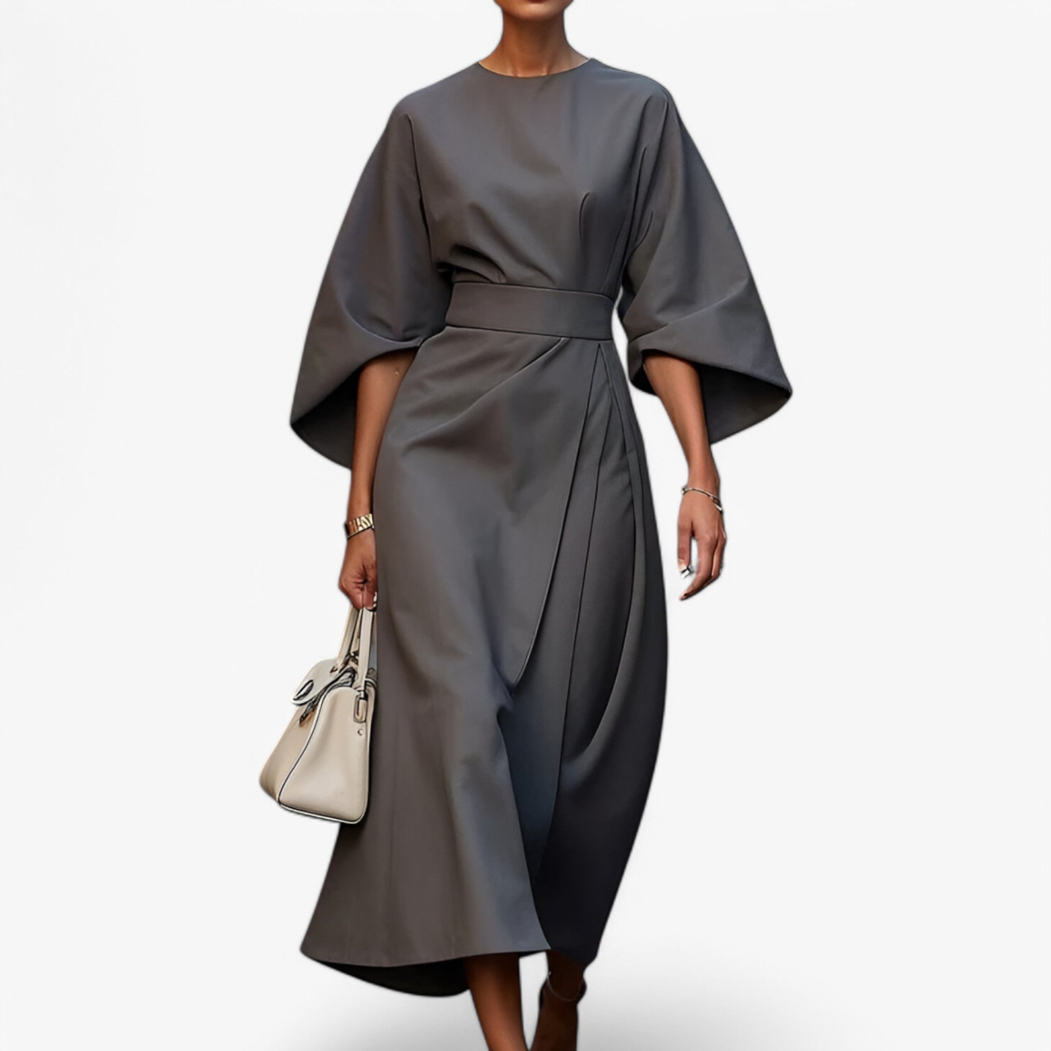 Nova | Chic asymmetric dress with a sleek, modern and elegant silhouette