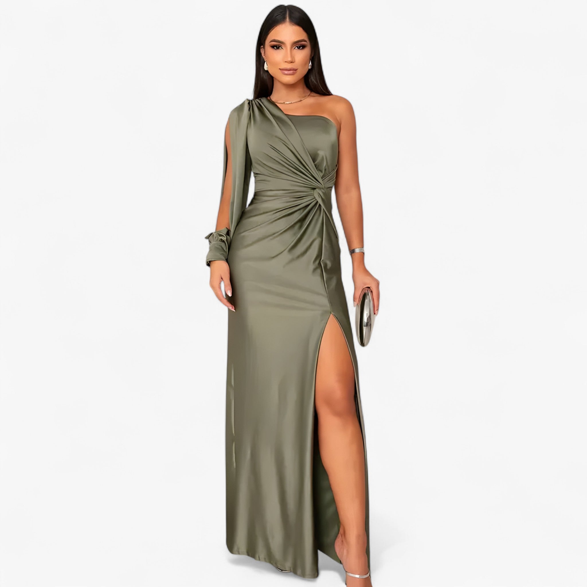 Elegant Satin Dress for Women – Glossy and Timeless Style